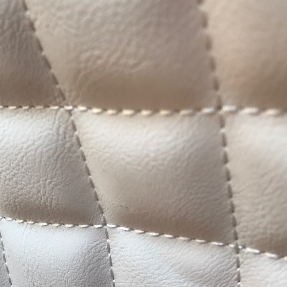 BLACK AND WHITE LEATHER BACKPACK - Picture 2 of 4